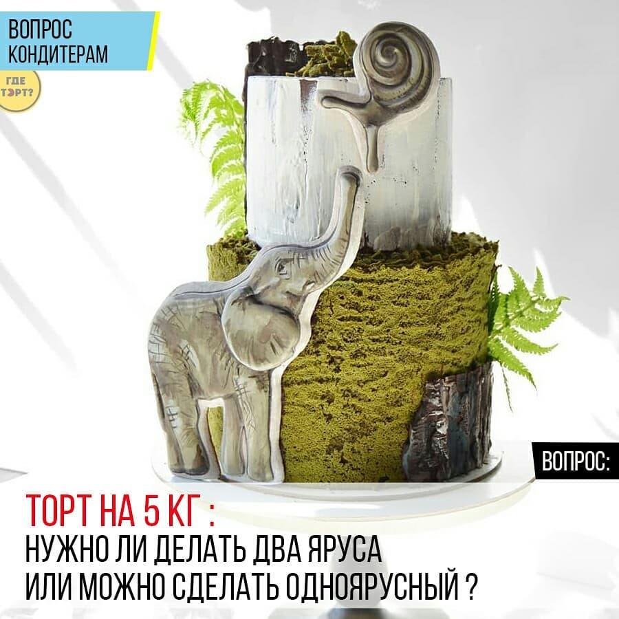 Торт на 5 кг: Нужно ли делать два яруса или можно сделать одноярусный?