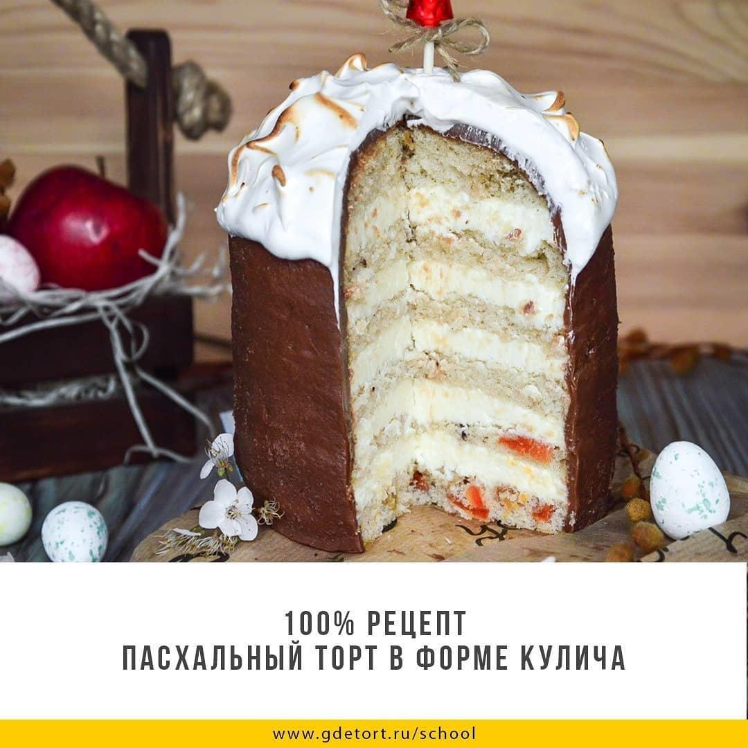 Пасхальный торт в форме КУЛИЧА